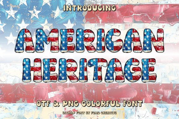 American Heritage: A Color Font for Playful Design