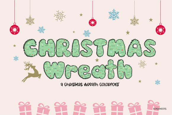 Christmas Wreath: A Festive Font for Holiday Design