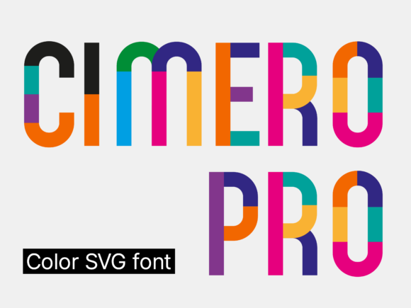 Cimero Pro: Elevate Your Visual Design with Dynamic Color Typography