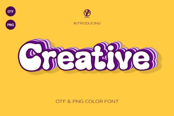 Creative: The Retro Color Font for Modern Design