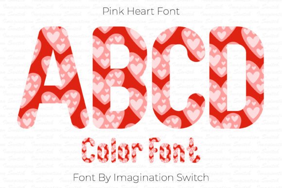 Elevate Your Design Projects with the Pink Heart Font