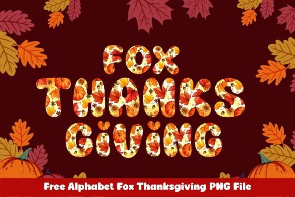 Fox Thanksgiving: Creative Fonts for Seasonal Design