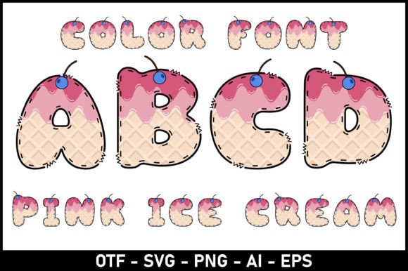 Pink Ice Cream Font: A Sweet Addition to Your Design Toolkit