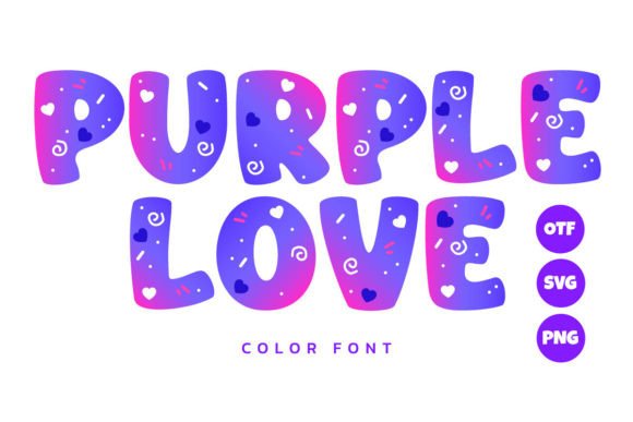 Purple Love Font: A Playful Asset for Creative Design