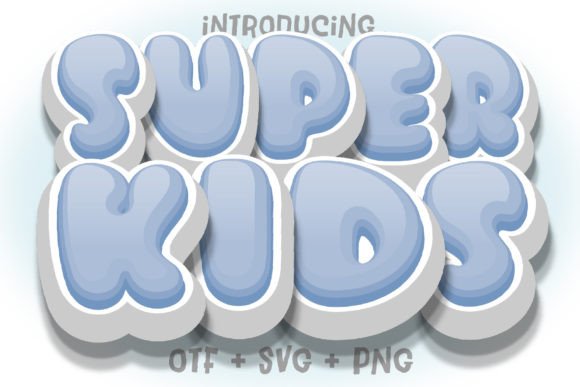 Super Kids Blue: A Playful Font for Creative Projects
