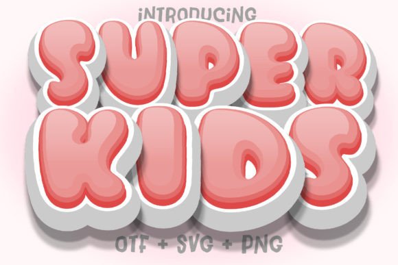 Super Kids Red: A Playful Font for Creative Design